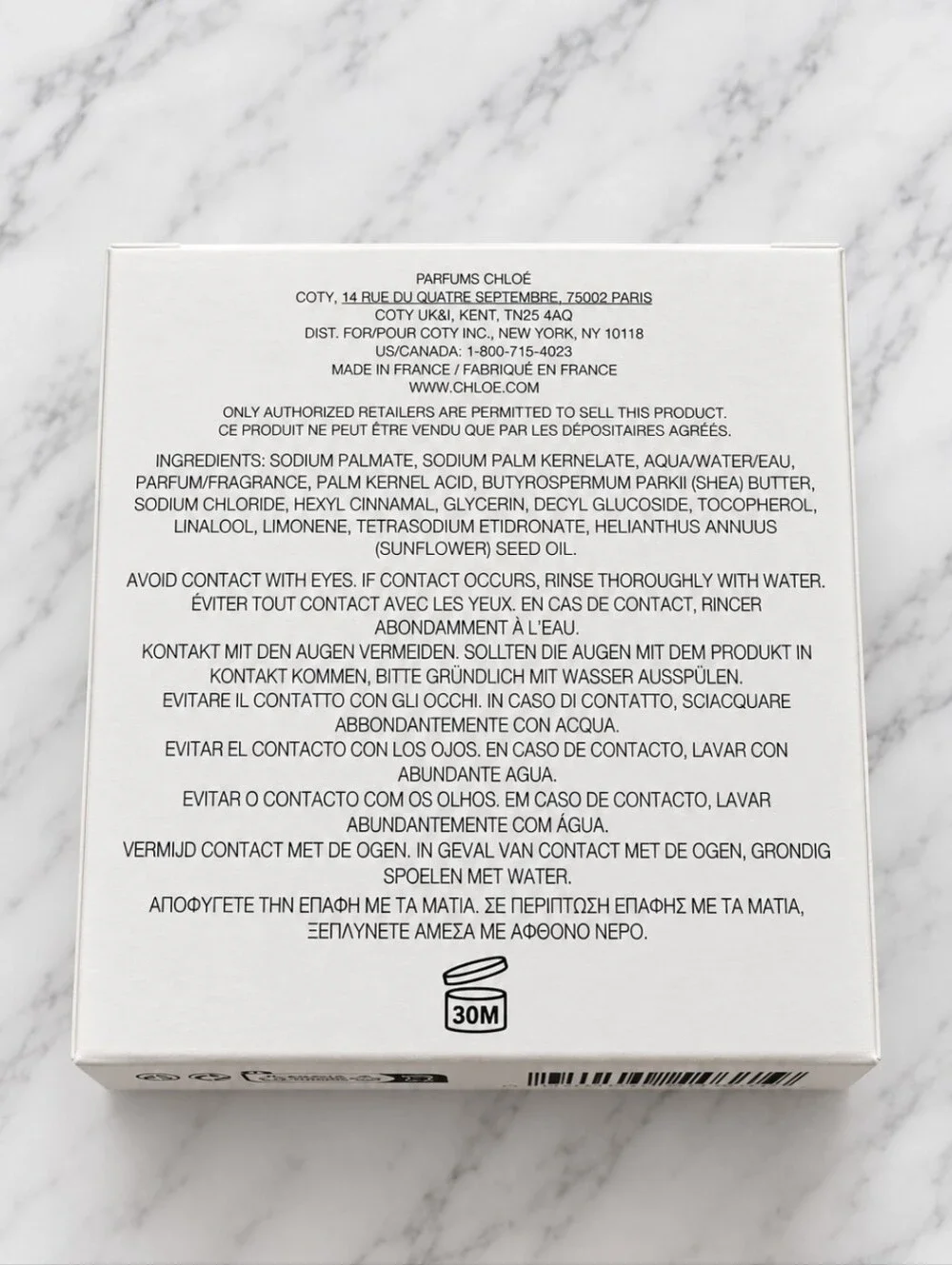 Chloe CEDRUS Atelier des Fleurs Peefumed Soap 3.5 oz/100g NIB!